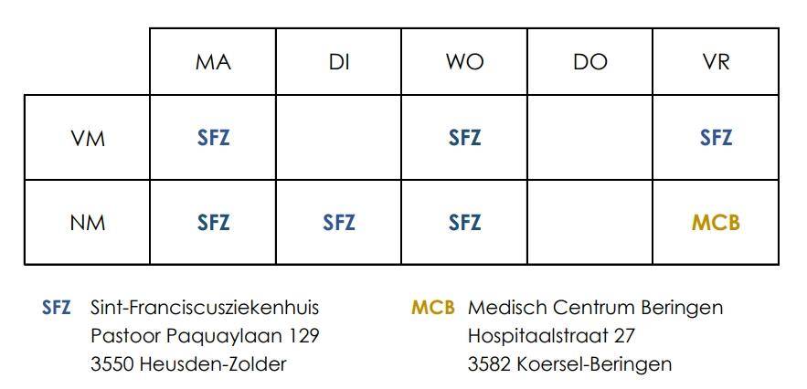 consultatieschema Dr. Perusko